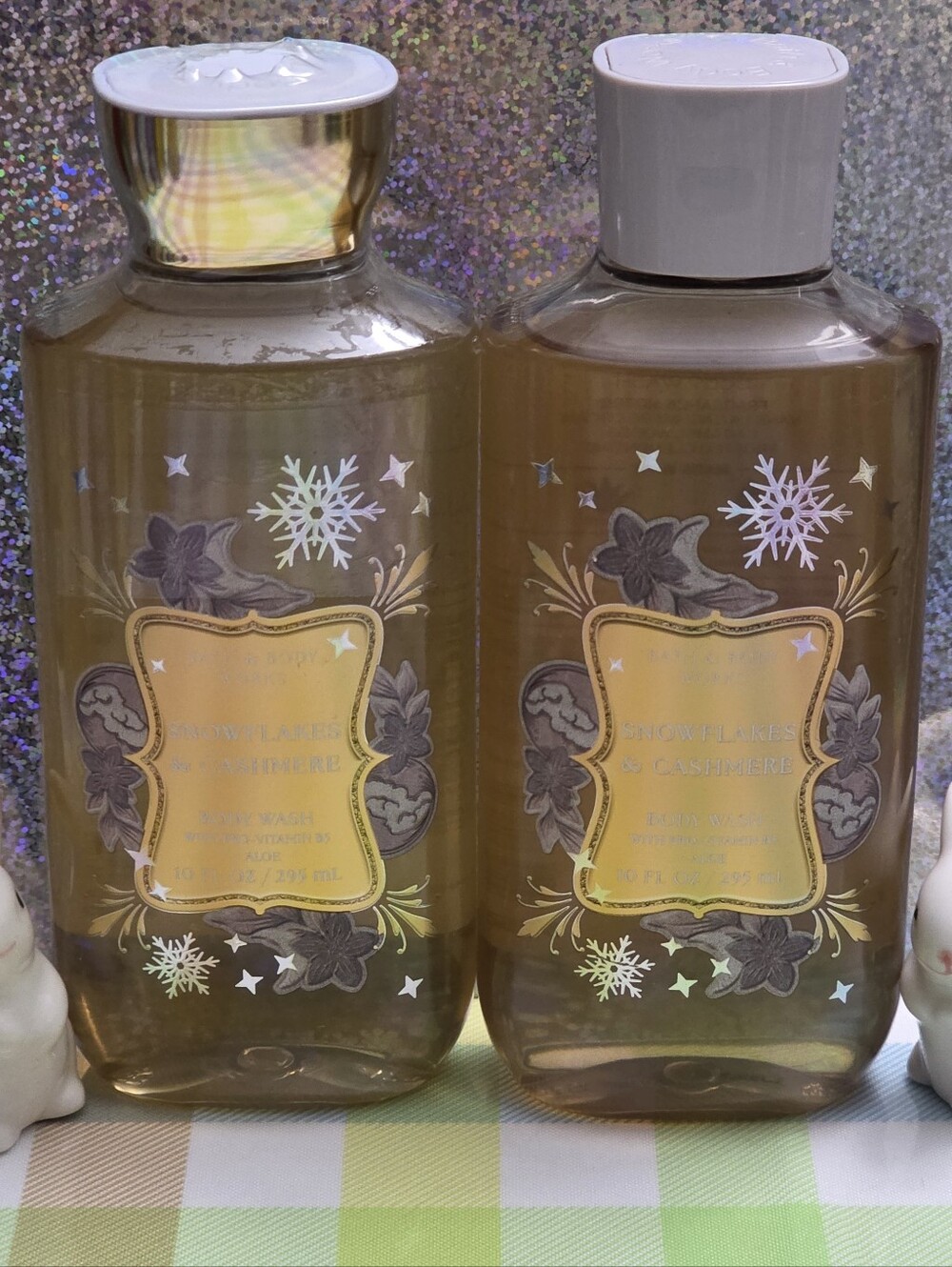 Bath & Body Works Snowflakes & Cashmere Body Wash Set of 2 NEW RARE